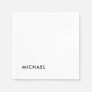 Minimalist Elegant Classical Professional Simple Napkin