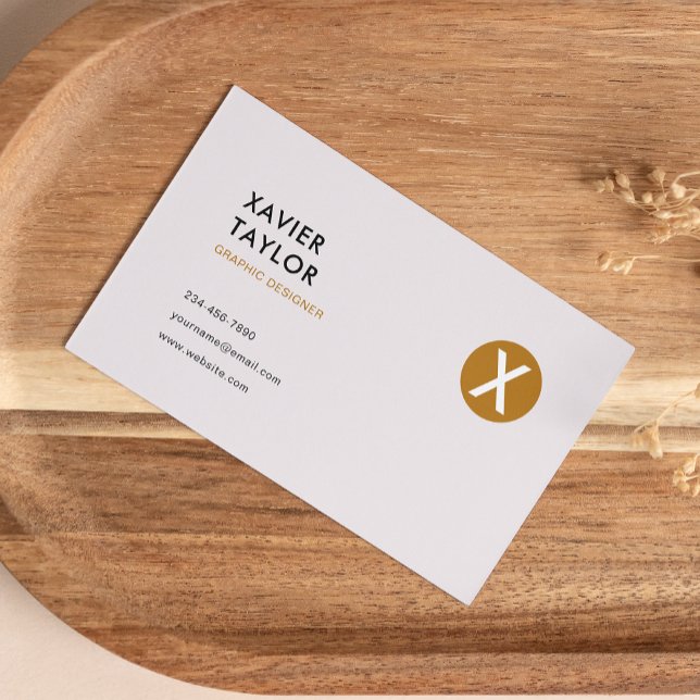 Minimalist Elegant Classy Graphic Designer Business Card (Creator Uploaded)