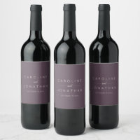 Minimalist Elegant Custom Wedding Fall Plum