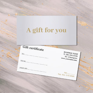 Minimalist Elegant Faux Silver Golden Black Beauty