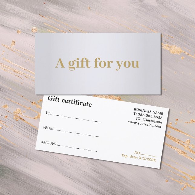 Minimalist Elegant Faux Silver Golden Black Beauty (Creator Uploaded)