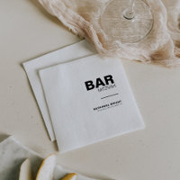 Minimalist Elegant Formal Bar Mitzvah Napkins