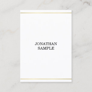 Minimalist Elegant Gold Professional Design Luxury Business Card