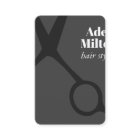 Minimalist Elegant Grey Scissors Hairstylist