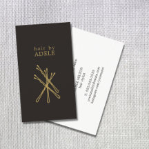 Minimalist Elegant Hair Stylist Business Card