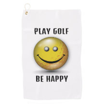 Minimalist Elegant Happy Golfer Design