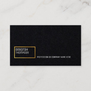 minimalist elegant luxe blk. premium business card