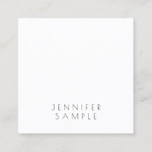 Minimalist Elegant Luxury Template Professional Square Business Card