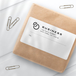Minimalist Elegant Modern Logo Name Shipping