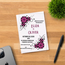 Minimalist elegant modern luxury Burgundy floral
