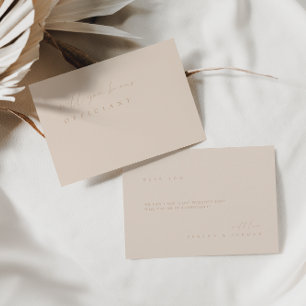 Minimalist Elegant Modern Officiant Proposal Card