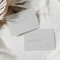 Minimalist Elegant Modern Officiant Proposal Card