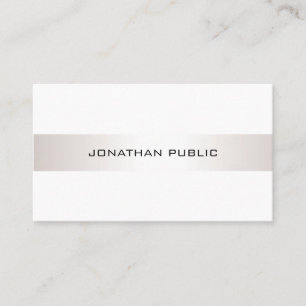 Minimalist Elegant Modern Plain Professional Chic Business Card