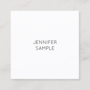 Minimalist Elegant Modern Template Luxe Simple Square Business Card