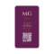 Minimalist Elegant Monogram Dark Purple QR 