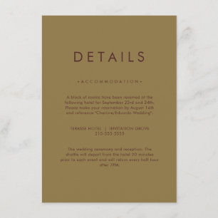 Minimalist Elegant Neutral Details Card