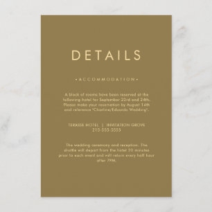 Minimalist Elegant Neutral Details Card