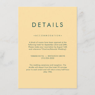 Minimalist Elegant Neutral Details Card