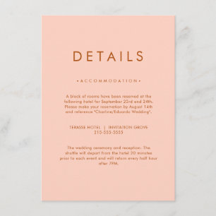 Minimalist Elegant Neutral Details Card