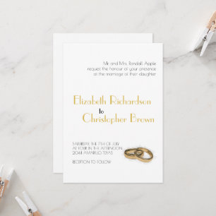 Minimalist Elegant Parents Wedding Invitation