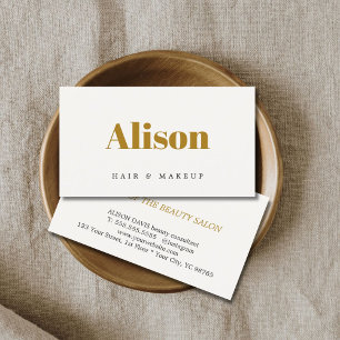 Minimalist Elegant Pastel Bold Beauty Business Card