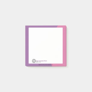 Minimalist Elegant Personalized Business Logo Text Post-it Notes