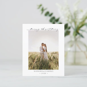 Minimalist Elegant Photo Budget Christmas Card