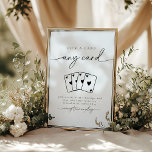 Minimalist Elegant Pick A Card Guestbook Sign<br><div class="desc">This is an elegant pick a card guestbook sign featuring an elegant font pairing and minimalist layout. All font colours and words are editable. // For matching designs, search OLIVIA in the Sincerely By Nicole Zazzle store. * If you like this design but don't see it available for something you...</div>