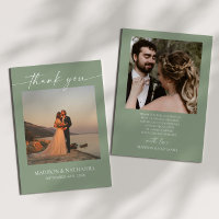 Minimalist Elegant Picture Sage Green Wedding