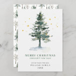 Minimalist Elegant Pine Tree Christmas Greeting Holiday Card<br><div class="desc">Minimalist Elegant Pine Tree Christmas Greeting Holiday Card.
 
Surprise and bring joy to your close ones and make the celebration unforgettable.

For further customisation,  please click the "customise further" link and use our design tool to modify this template.</div>