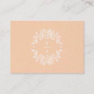 Minimalist Elegant Pink Enclosure QR Code Card