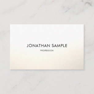 Minimalist Elegant Professional Modern Plain Business Card