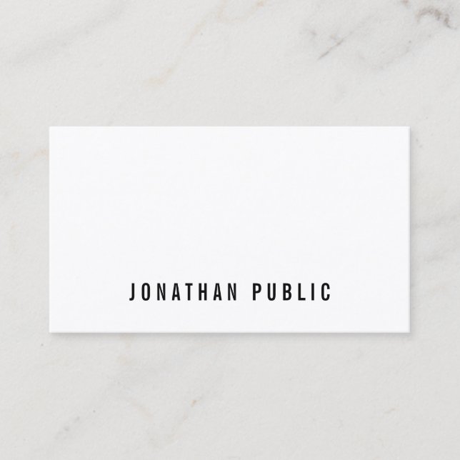 Minimalist Elegant Professional Modern Template Business Card (Front)