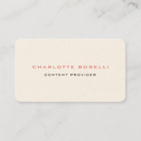 Minimalist Elegant Professional Signature Cream