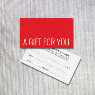 Minimalist Elegant Red White Bold