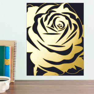 Minimalist Elegant Rose  Foil Prints