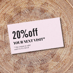 Minimalist Elegant Rose White Beauty Coupon