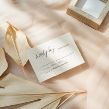 Minimalist Elegant RSVP Card