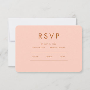 Minimalist Elegant   RSVP & QR Website Card