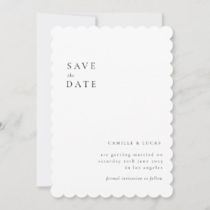 Minimalist Elegant Save the date Invitation