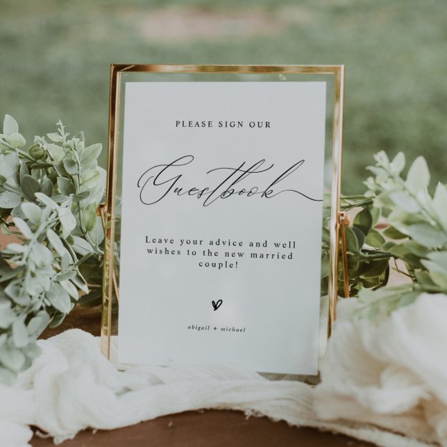 Minimalist Elegant Script Wedding Guestbook (Creator Uploaded)
