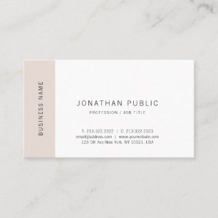Minimalist Elegant Simple Modern Trendy Plain Business Card
