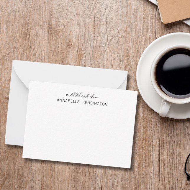 Minimalist Elegant Simple Personalised Note Cards (Creator Uploaded)