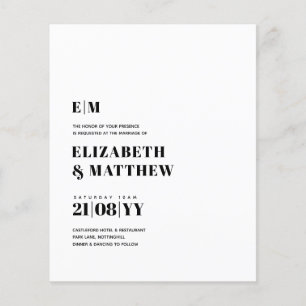 Minimalist Elegant Simple Typography Wedding
