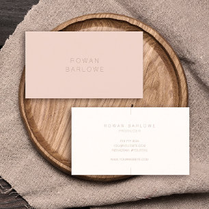 Minimalist Elegant Stylish Understated Typography Business Card