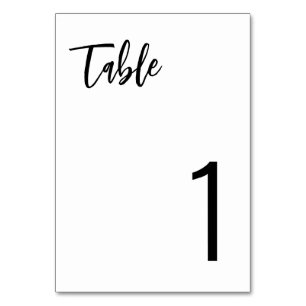💍 Minimalist Elegant Table Number