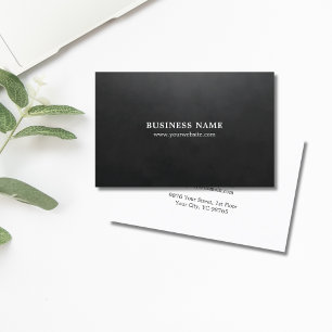 Minimalist Elegant Texture Black Consultant Business Card