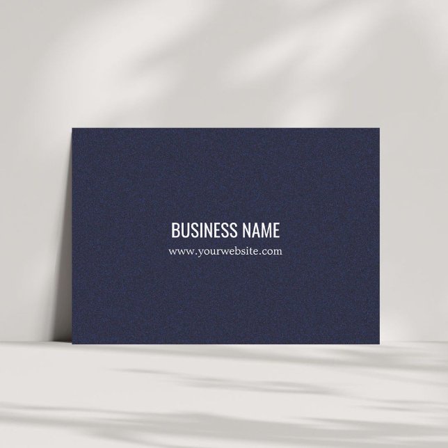 Minimalist Elegant Texture Blue Consultant Business Card (Creator Uploaded)