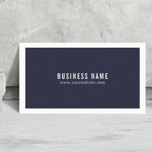 Minimalist Elegant Texture Blue White Consultant Business Card