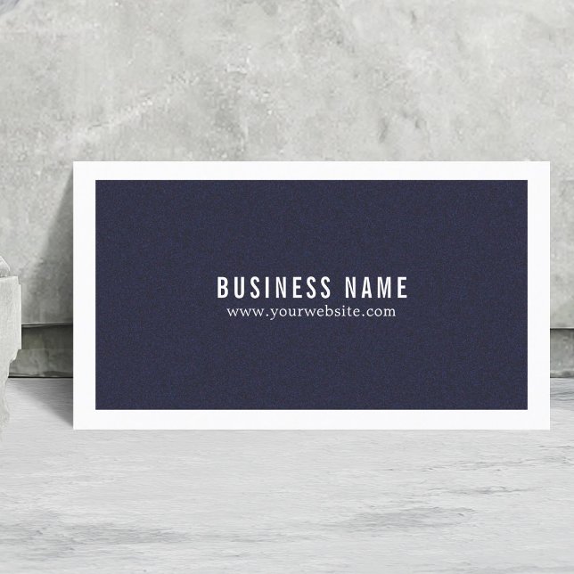 Minimalist Elegant Texture Blue White Consultant Business Card (Creator Uploaded)